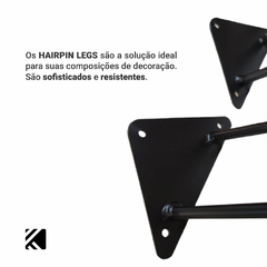 Mesa Lateral Canto Redonda Freijo Hairpin Leg 2 Un Kelan - Gold Imports