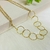 Choker Elba em Elos Dupla Corrente Banhado a Ouro 18K