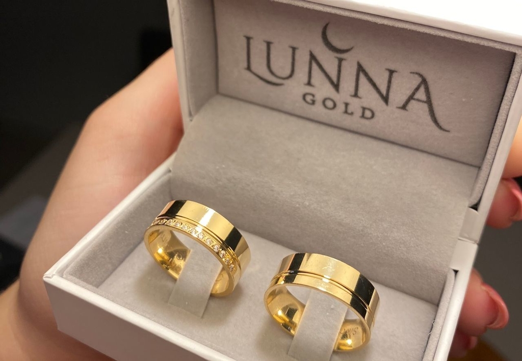 Alianças de Casamento em Ouro18k