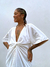 vestido travessia linho - off white - comprar online