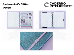 Caderno Let's Glitter Ocean Blue A5 - CADERNO INTELIGENTE - comprar online