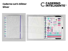 Caderno Let's Glitter Silver 2.0 Médio - CADERNO INTELIGENTE - comprar online