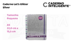 Caderno Let's Glitter Silver 2.0 A5 - CADERNO INTELIGENTE