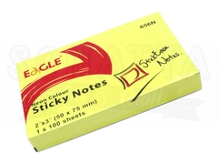 Sticky Notes (Bloco Adesivo) EAGLE Retangular Amarelo - 656N