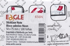 Sticky Notes (Bloco Adesivo) EAGLE Retangular Amarelo - 656N na internet