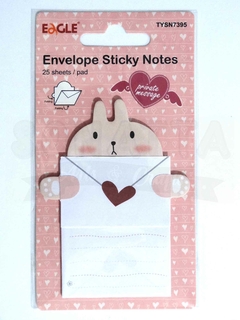 Sticky Notes (Bloco Adesivo) Envelope EAGLE Coelhinho - TYSN7395