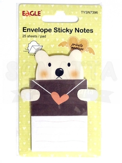 Sticky Notes (Bloco Adesivo) Envelope EAGLE Ursinho - TYSN7396