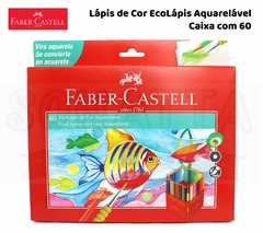 Lápis de Cor FABER-CASTELL Aquarelável Com 60 Cores - 120260G