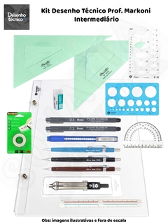 Kit Desenho Técnico Prof. Markoni - Intermediário