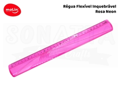 Régua Flexível Molin 30cm 11063 - Rosa Neon - comprar online