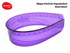 Régua Flexível Molin 30cm 11063 - Roxo Neon