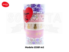 Washi Tape MOLIN Love Tubo com 5 unidades Modelo 2 - 23381 - comprar online