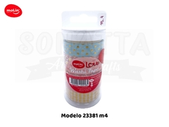 Washi Tape MOLIN Love Tubo com 5 unidades Modelo 4 - 23381