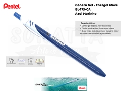 Caneta PENTEL Energel Wave Azul Marinho - BL437-CA