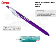 Caneta PENTEL Energel Wave Violeta - BL437-V
