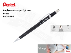 Lapiseira PENTEL Sharp Tradicional Preta 0.5mm – P205-APB