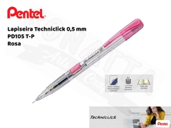 Lapiseira PENTEL Techniclick 0,5 Rosa – SMPD105T-P (Blister)