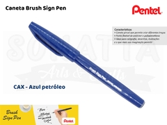 Brush PENTEL Sign Pen Azul Petróleo - SES15C-CAX