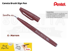 Brush PENTEL Sign Pen Marrom - SES15C-E - comprar online