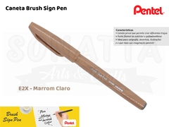 Brush PENTEL Sign Pen Marrom Claro - SES15C-E2X