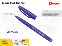 Brush PENTEL Sign Pen Violeta - SES15C-VX - comprar online