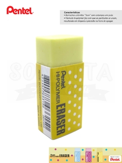 Borracha PENTEL Hi-Polymer Eraser Amarela – ZEH-05G