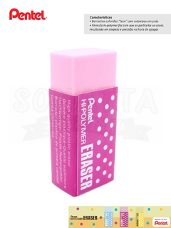 Borracha PENTEL Hi-Polymer Eraser Rosa – ZEH-05P