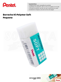Borracha PENTEL Hi-Polymer Soft Pequena - ZES-05E