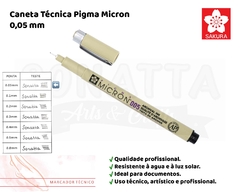 Marcador Técnico Nankin Pigma Micron SAKURA 005 preto - XSDK005 - comprar online