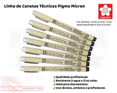 Marcador Técnico Nankin Pigma Micron SAKURA 08 preto - XSDK08 na internet