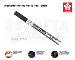 Marcador Artístico Permanente SAKURA Pen Touch 41302 - Prata