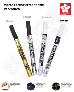 Marcador Artístico Permanente SAKURA Pen Touch 41302 - Prata na internet