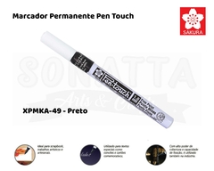 Marcador Artístico Permanente SAKURA Pen Touch XPMKA-49 - Preto