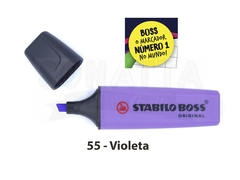 Marcador de Texto STABILO Boss Original - Violeta 55