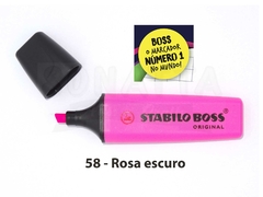 Marcador de Texto STABILO Boss Original - Rosa Escuro 58