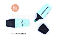 Marcador de Texto STABILO Boss Mini Pastellove - Azul Pastel 113