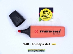 Marcador de Texto STABILO Boss Pastel - Coral 140