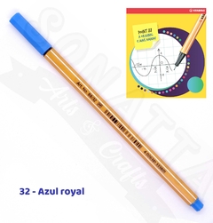 Caneta STABILO Point 88 - Azul Royal 32