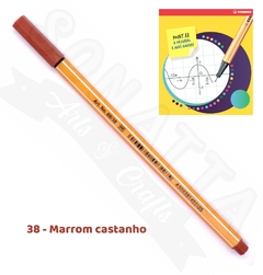 Caneta STABILO Point 88 - Marrom Castanho 38