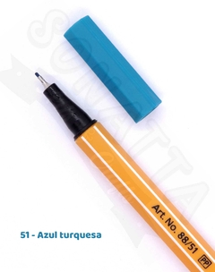 Caneta STABILO Point 88 - Azul Turquesa 51 - comprar online