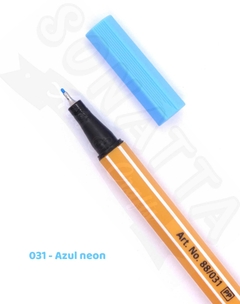 Caneta STABILO Point 88 Neon - Azul neon 031 - comprar online