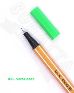 Caneta STABILO Point 88 Neon - Verde neon 033 - comprar online