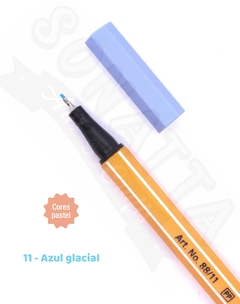 Caneta STABILO Point 88 Pastel - Azul Glacial 11 - comprar online
