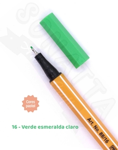Caneta STABILO Point 88 Pastel - Verde Esmeralda Claro 16 - comprar online
