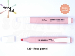 Marcador de Texto STABILO Swing Cool Pastel - Rosa 129