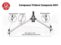 Compasso Técnico TRIDENT Compacto - 9011 na internet