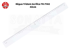 Régua TRIDENT Acrílico 40 cm – 7140