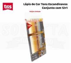 Lápis de Cor TRIS Tons Escandinavos Com 12 Cores + 1 - 607702 - comprar online