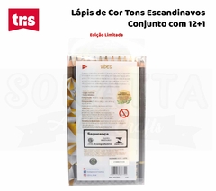 Lápis de Cor TRIS Tons Escandinavos Com 12 Cores + 1 - 607702 na internet