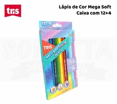 Lápis de Cor TRIS Com 12 Cores + 4 Tons Pastel - 603537 - comprar online